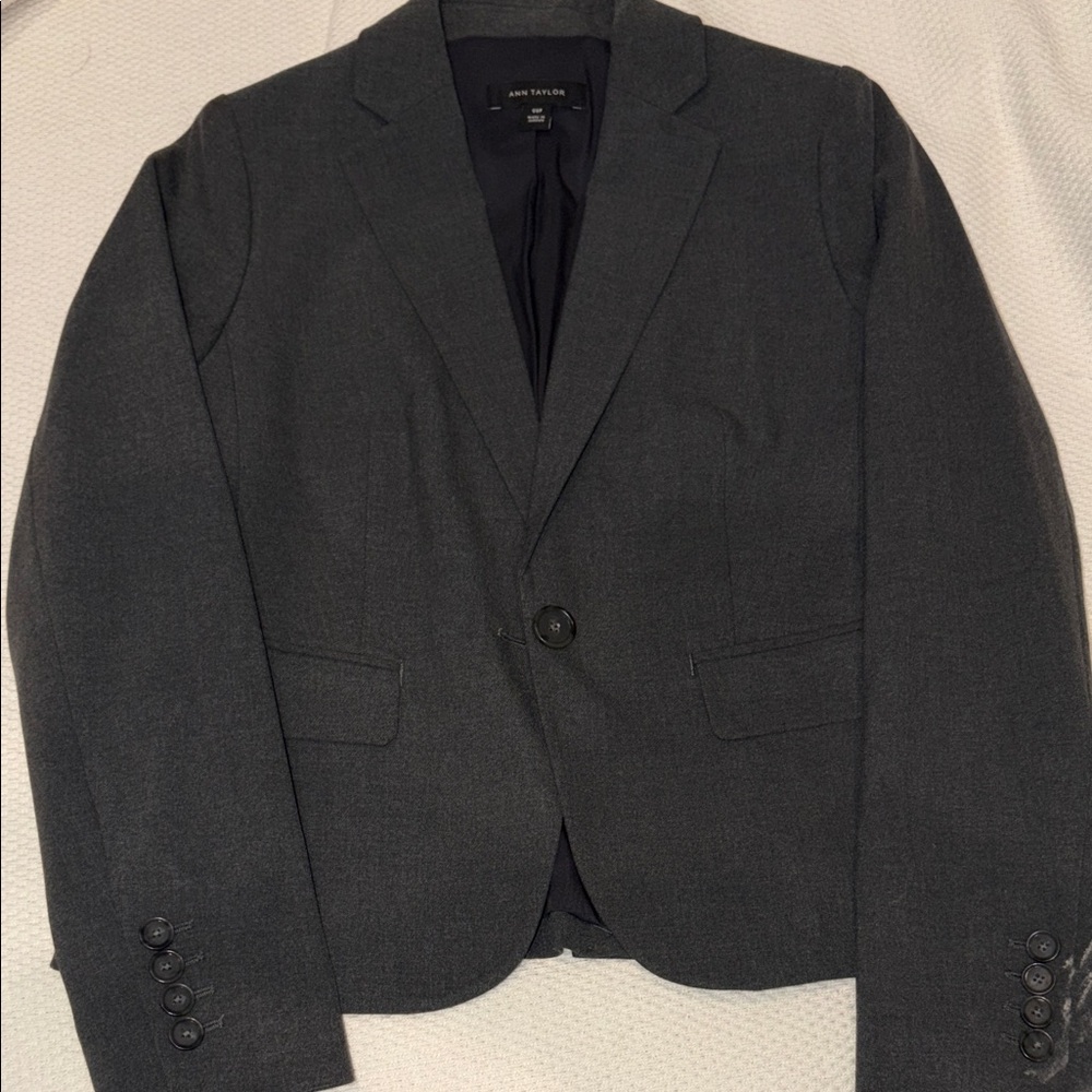 Ann Taylor Charcoal Blazer